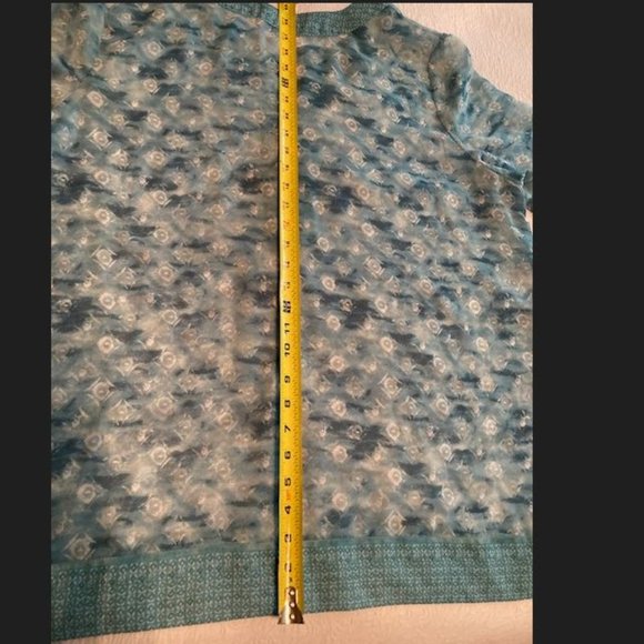 Chico's Sheer Tunic Cover-Up size 3 or 16-18 - Picture 4 of 10